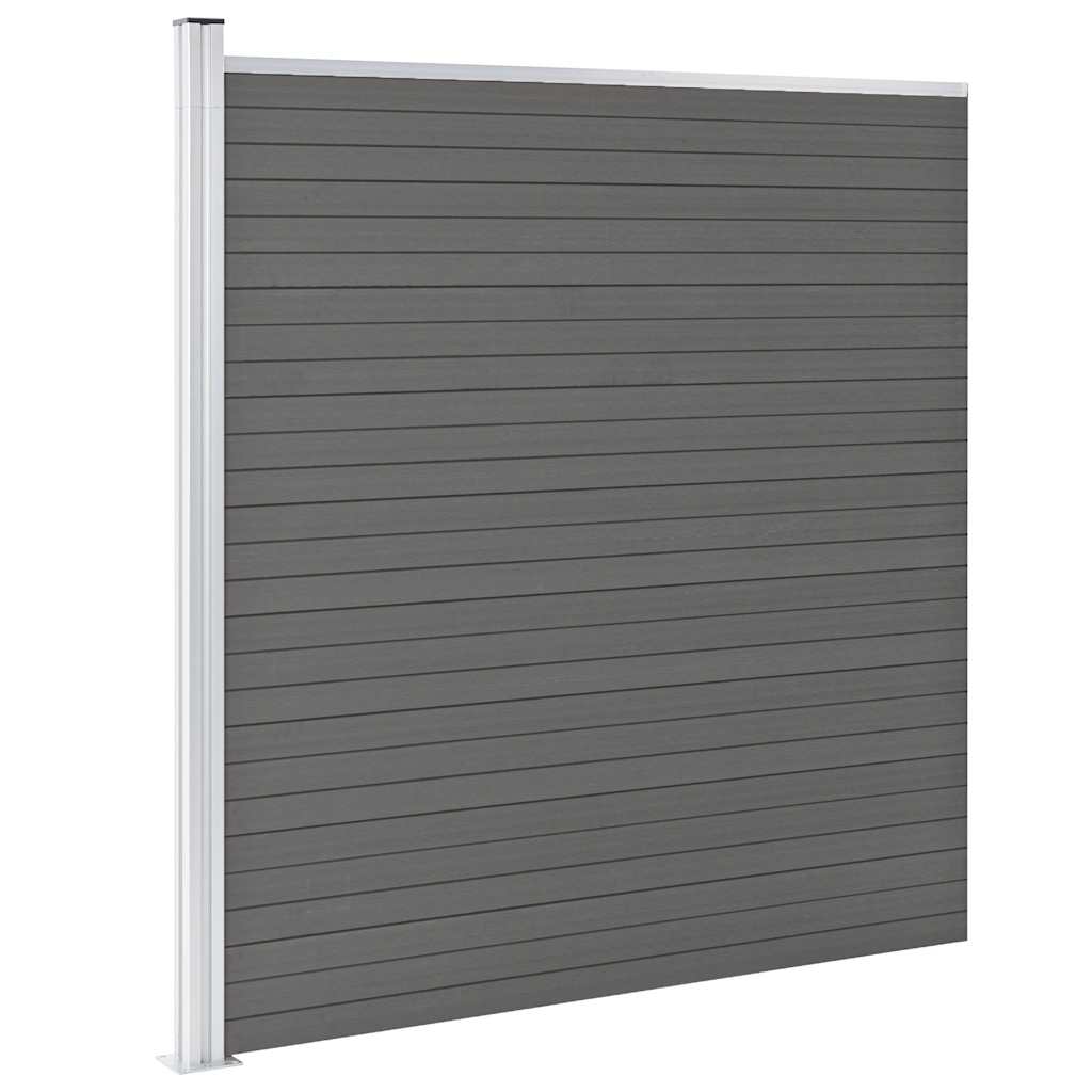 Vidaxl tuinscherm 175x186 cm hkc grijs