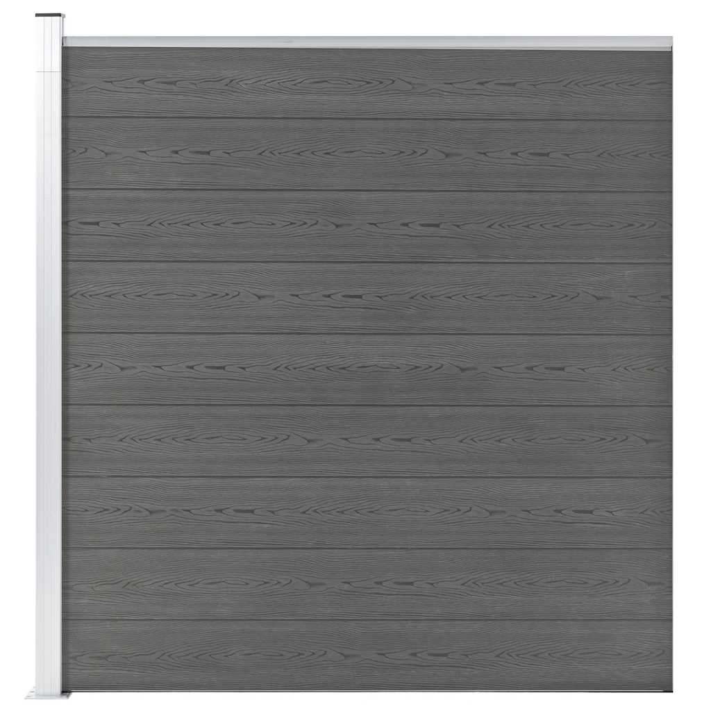 Vidaxl tuinscherm 175x186 cm hkc grijs
