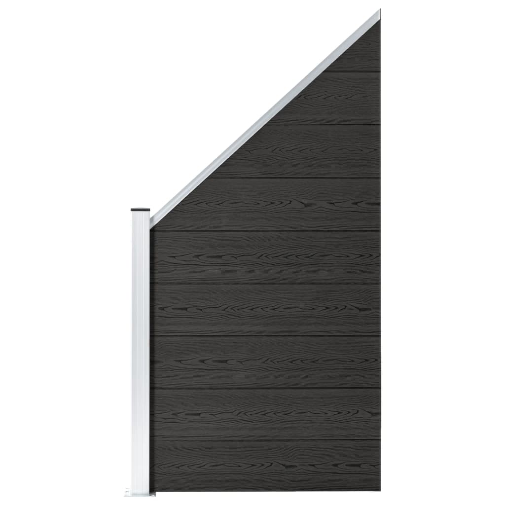 Vidaxl beschermpaneel 95x(105-180) cm hkc grijs