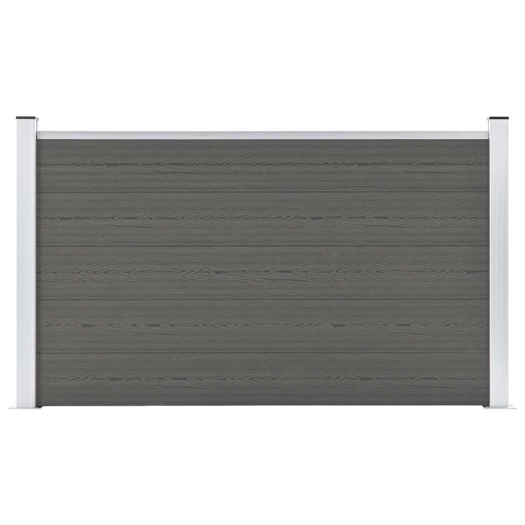Vidaxl tuinscherm 180x105 cm hkc grijs