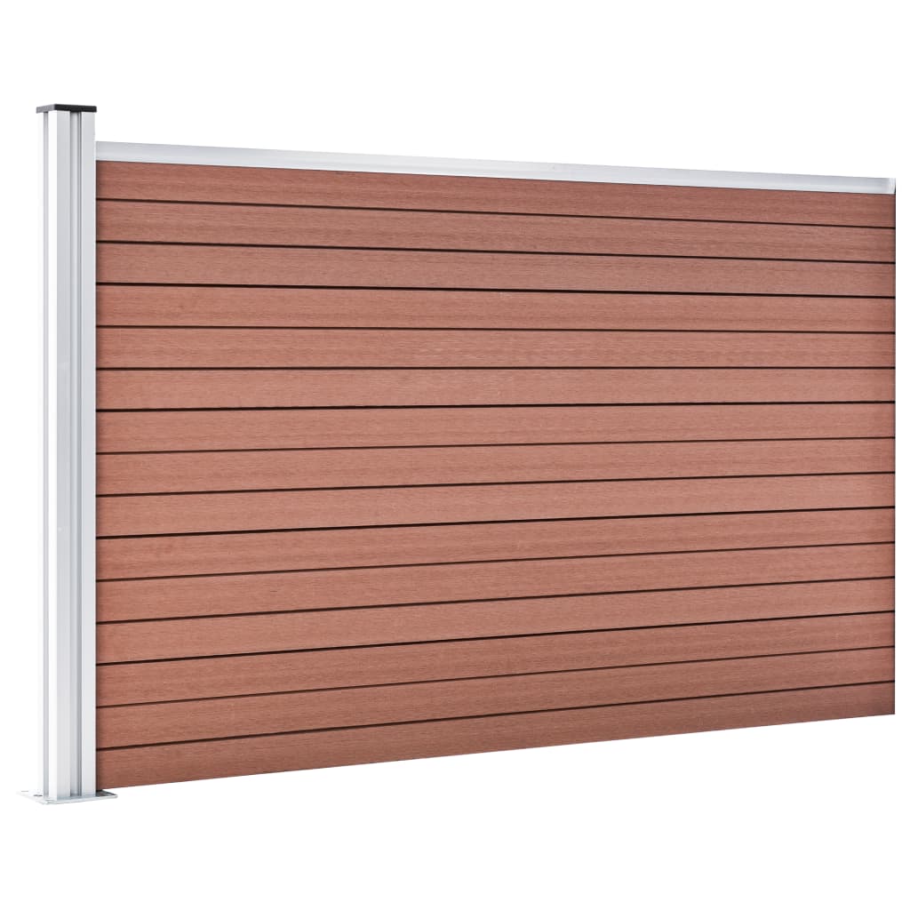 Vidaxl tuinscherm 175x105 cm hkc bruin