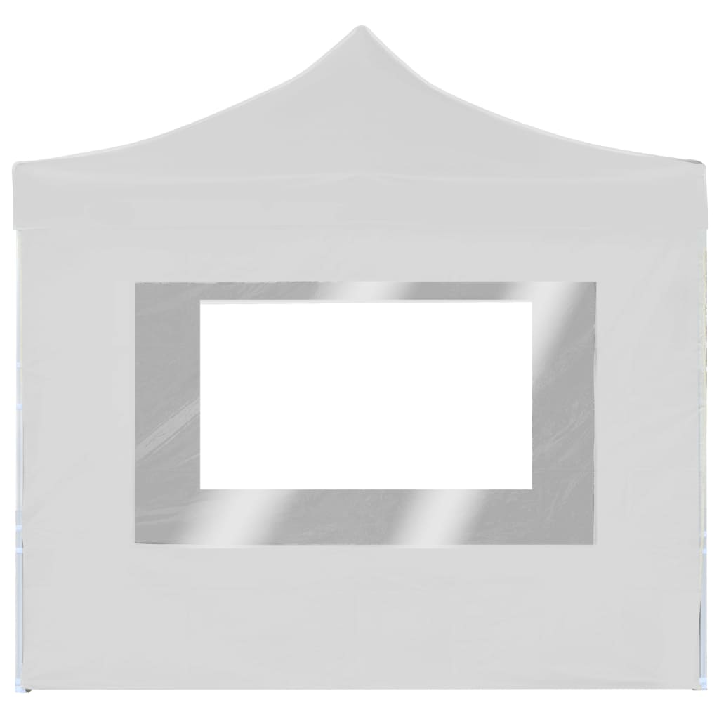 Vidaxl partytent inklapbaar met wanden 2x2m aluminium wit