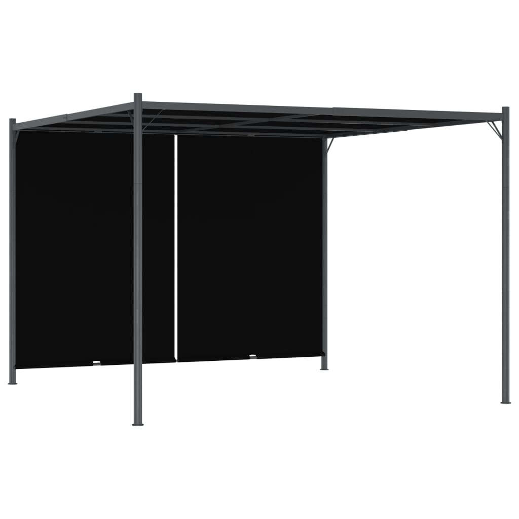 VidaXL Pergola met uittrekbaar dak 3x3m antraciet