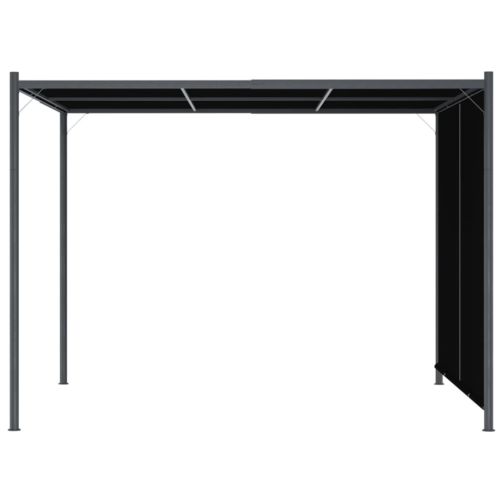 VidaXL Pergola met uittrekbaar dak 3x3m antraciet