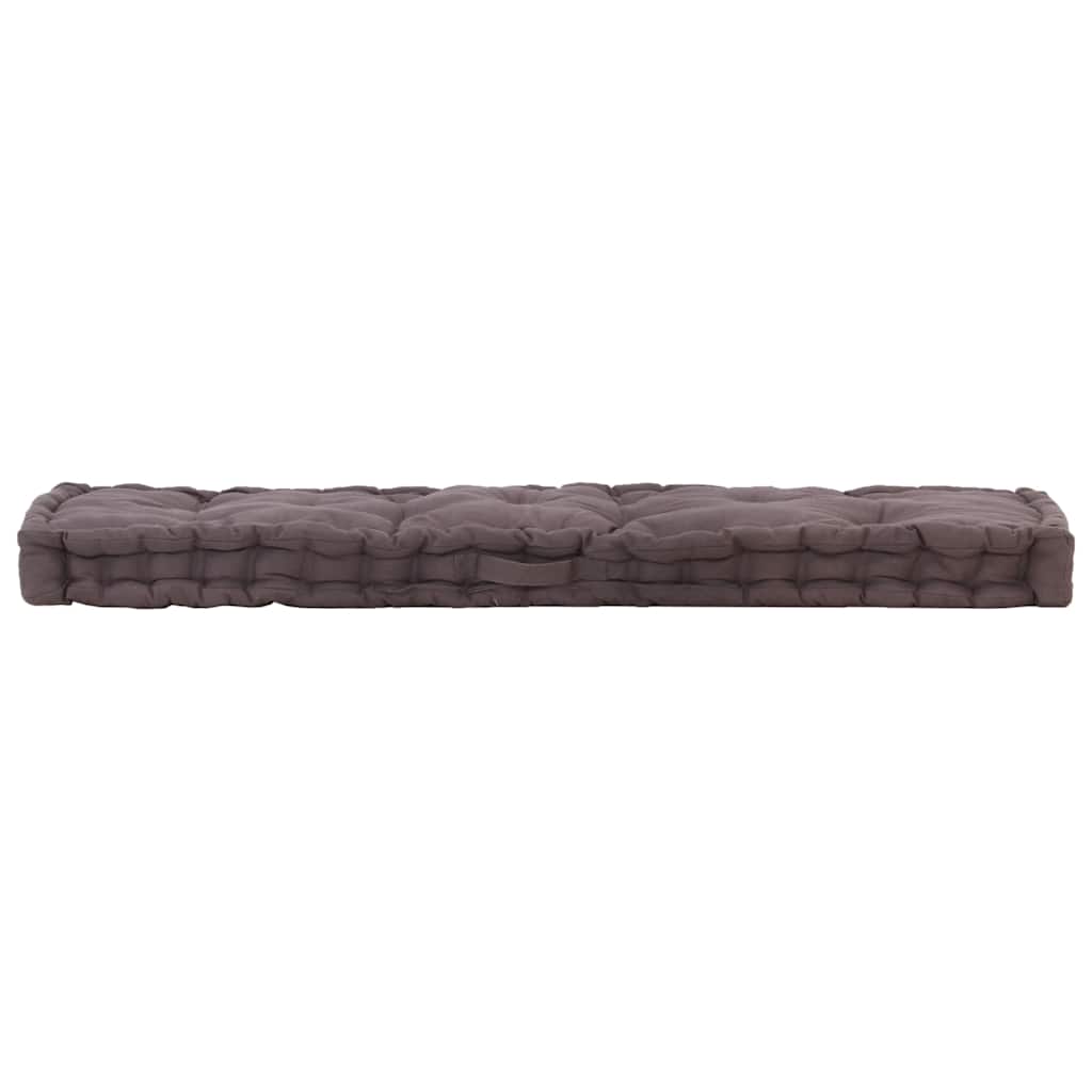 Vidaxl palletvloerkussen 120x40x7 cm katoen antraciet