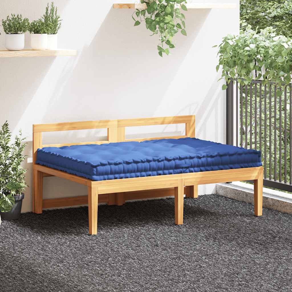 Vidaxl palletvloerkussen 120x80x10 cm katoen lichtblauw