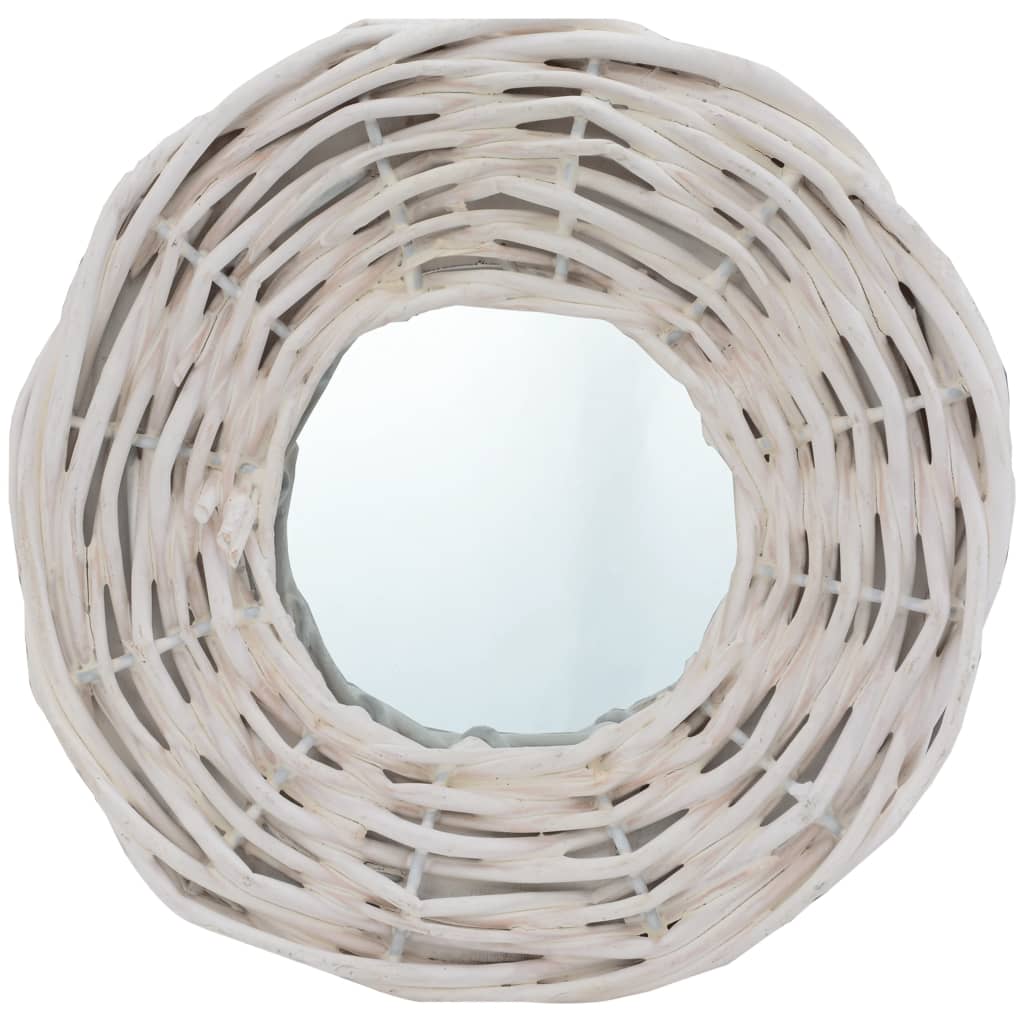 VidaXL Spiegels 3 st 15 cm riet wit