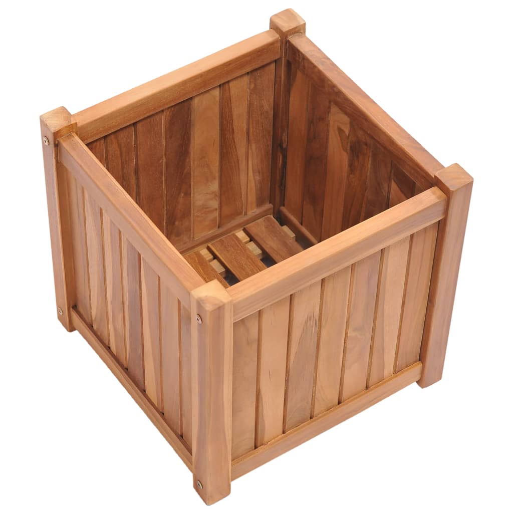VidaXL Plantenbak 40x40x40 cm massief teakhout