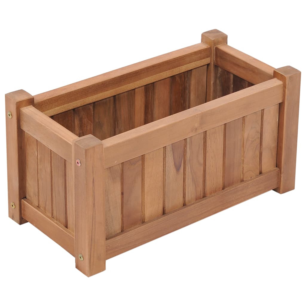 VidaXL Plantenbak 50x25x25 cm massief teakhout