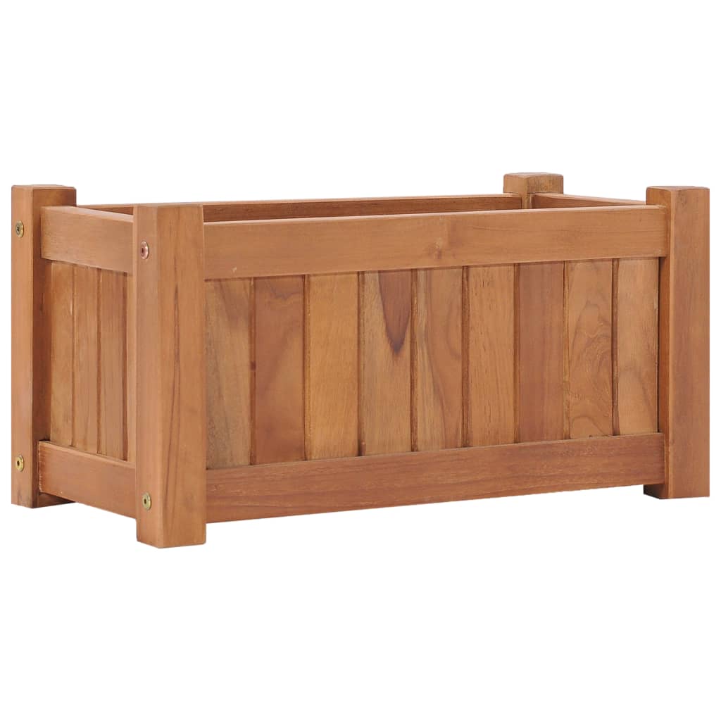 VidaXL Plantenbak 50x25x25 cm massief teakhout