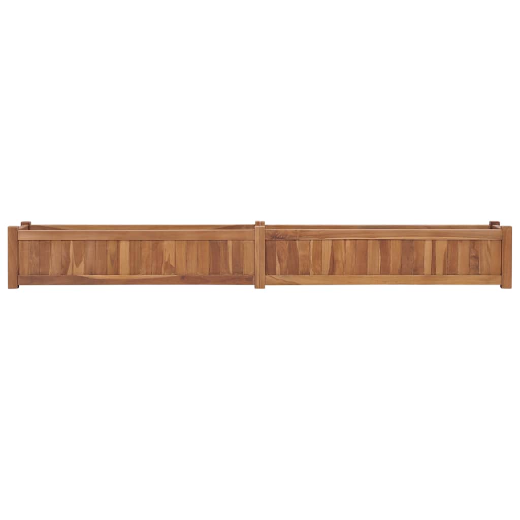VidaXL Plantenbak 200x30x25 cm massief teakhout
