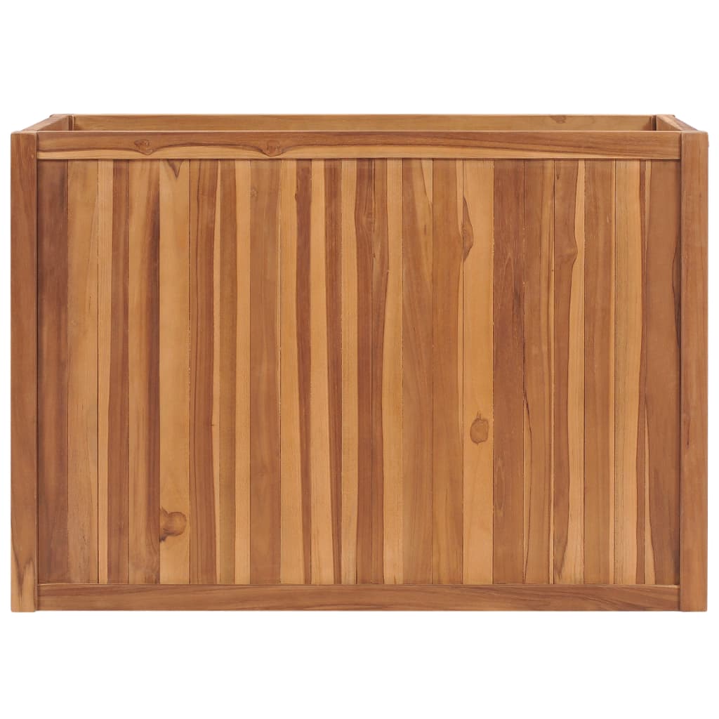 VidaXL Plantenbak 100x50x70 cm massief teakhout
