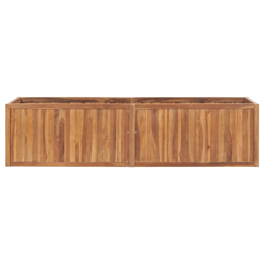 VidaXL Plantenbak 200x50x50 cm massief teakhout