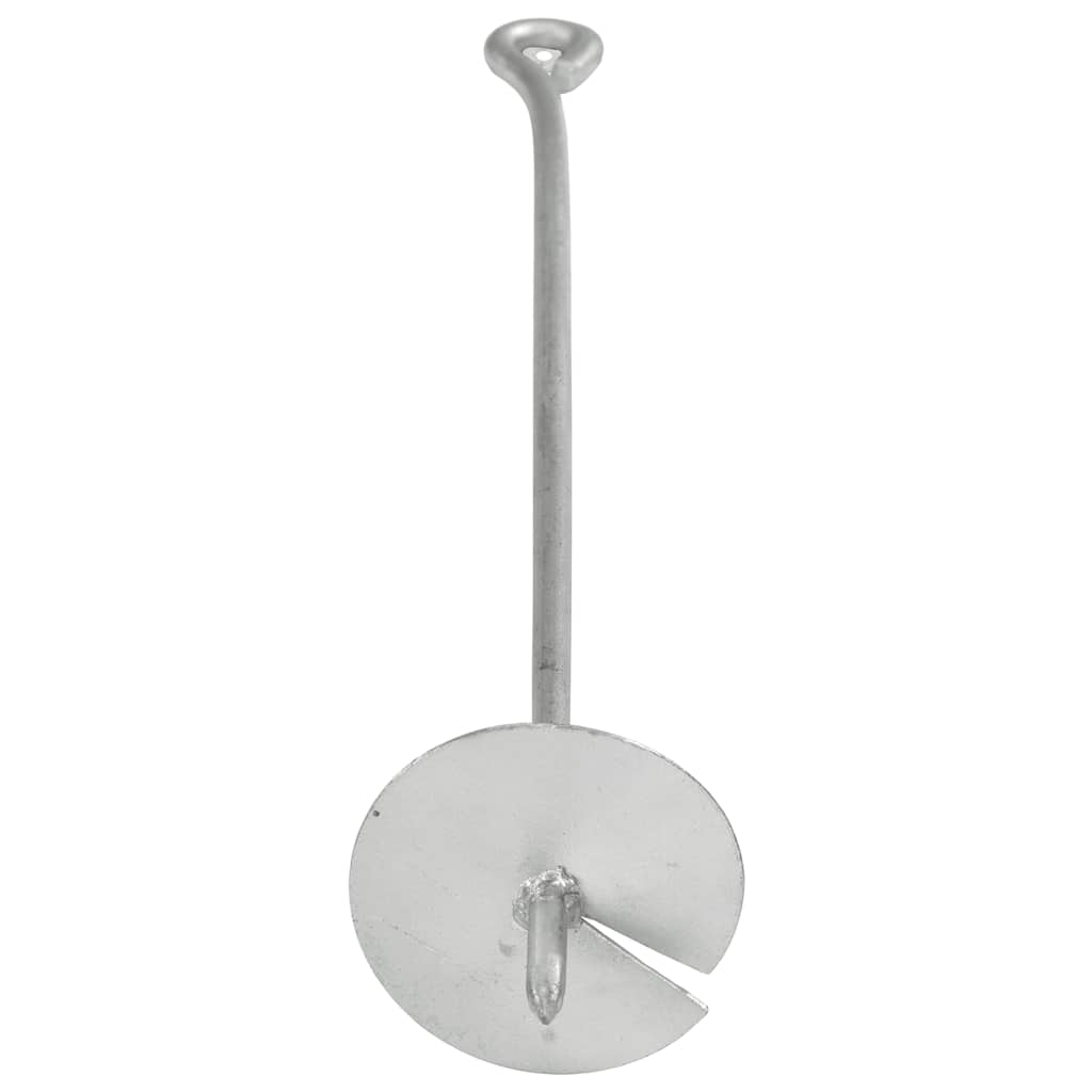 Vidaxl grondankers 4 st 10x60 cm gegalvaniseerd metaal