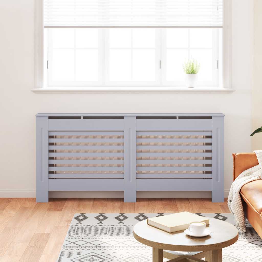 Vidaxl radiatorombouw 172x19x81,5 cm mdf antraciet