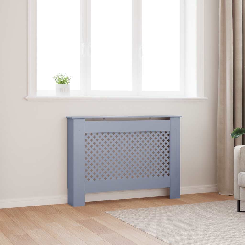 Vidaxl radiatorombouw 112x19x81,5 cm mdf antraciet