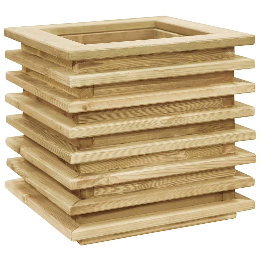 VidaXL Plantenbak 50x50x40 cm geïmpregneerd groenenhout