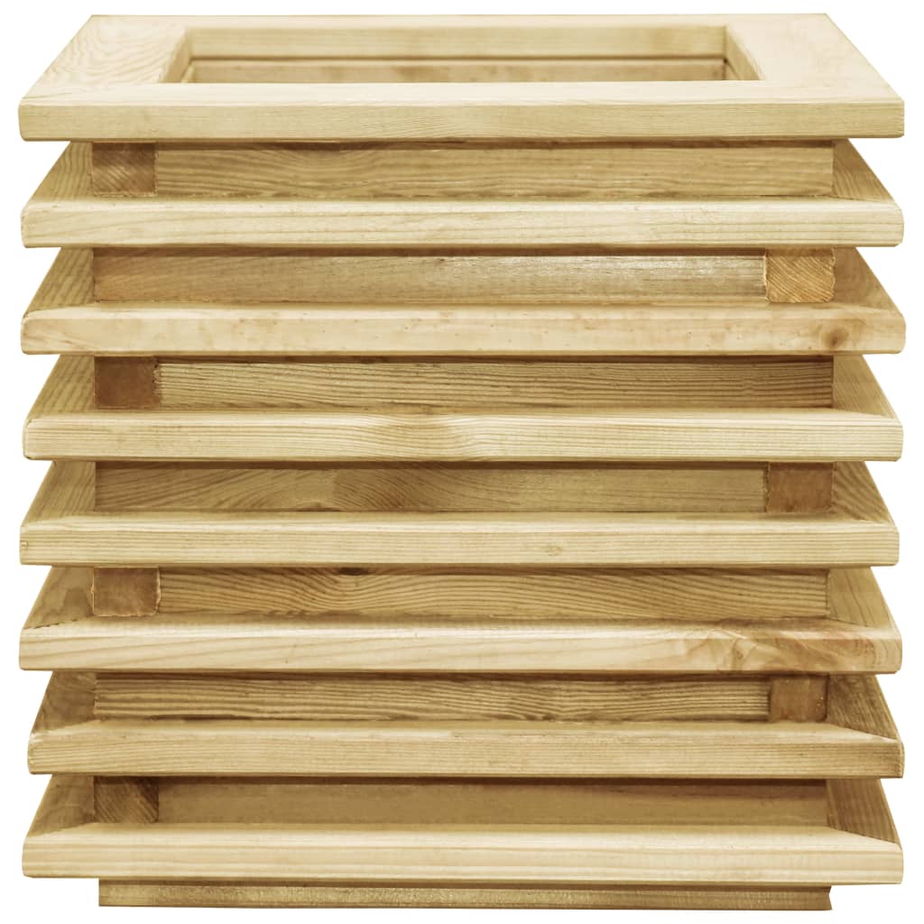 VidaXL Plantenbak 50x50x40 cm geïmpregneerd groenenhout