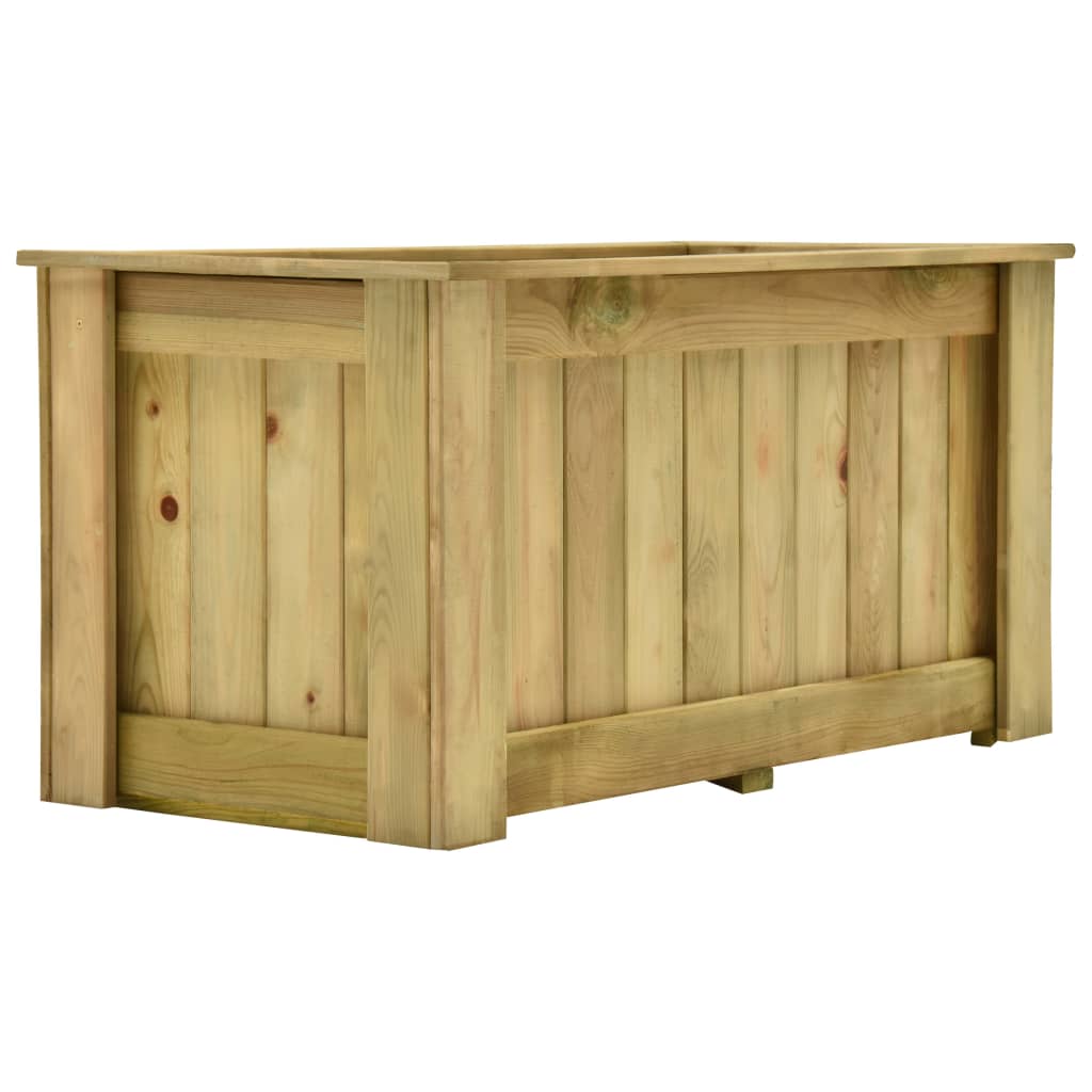 VidaXL Plantenbak geïmpregneerd groenhout 100x50x50 cm