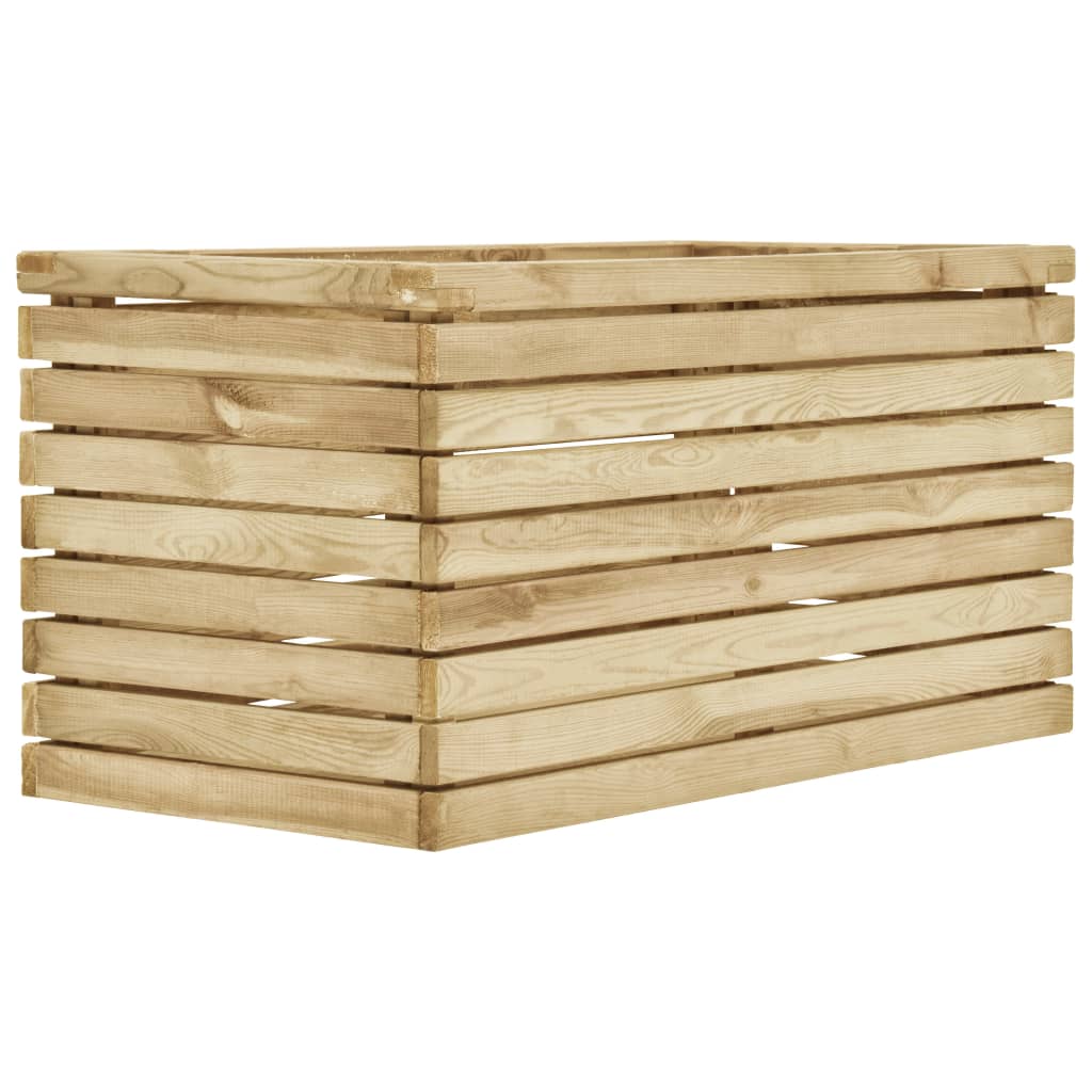 VidaXL Plantenbak geïmpregneerd groenhout 100x50x50 cm
