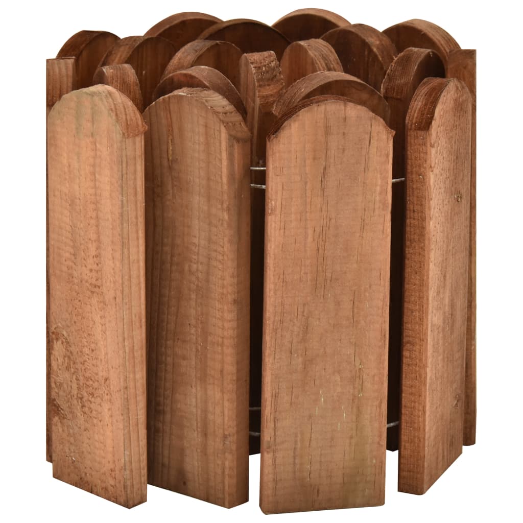 VidaXL Gazonrand 120 cm geïmpregneerd groenenhout bruin