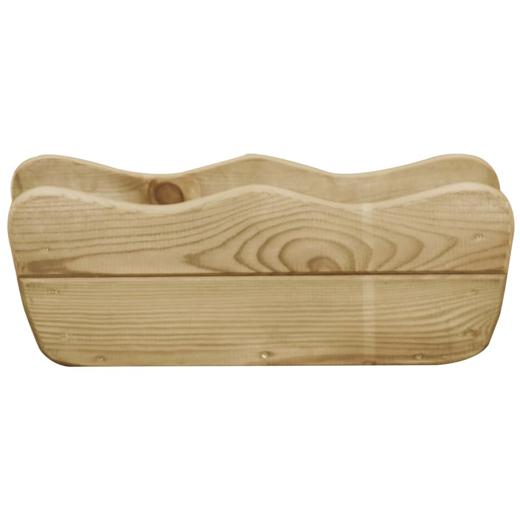 VidaXL Plantenbak geïmpregneerd groenhout 50x18x18 cm