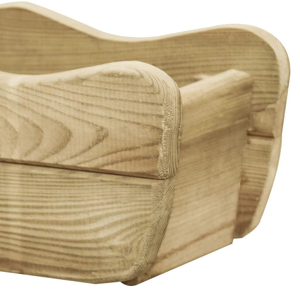 VidaXL Plantenbak geïmpregneerd groenhout 50x18x18 cm