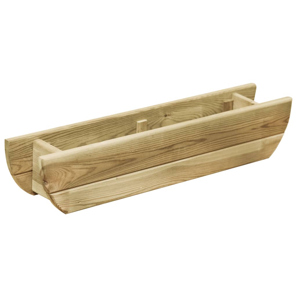 VidaXL Plantenbak 80x16x16 cm geimpregneerd groenhout