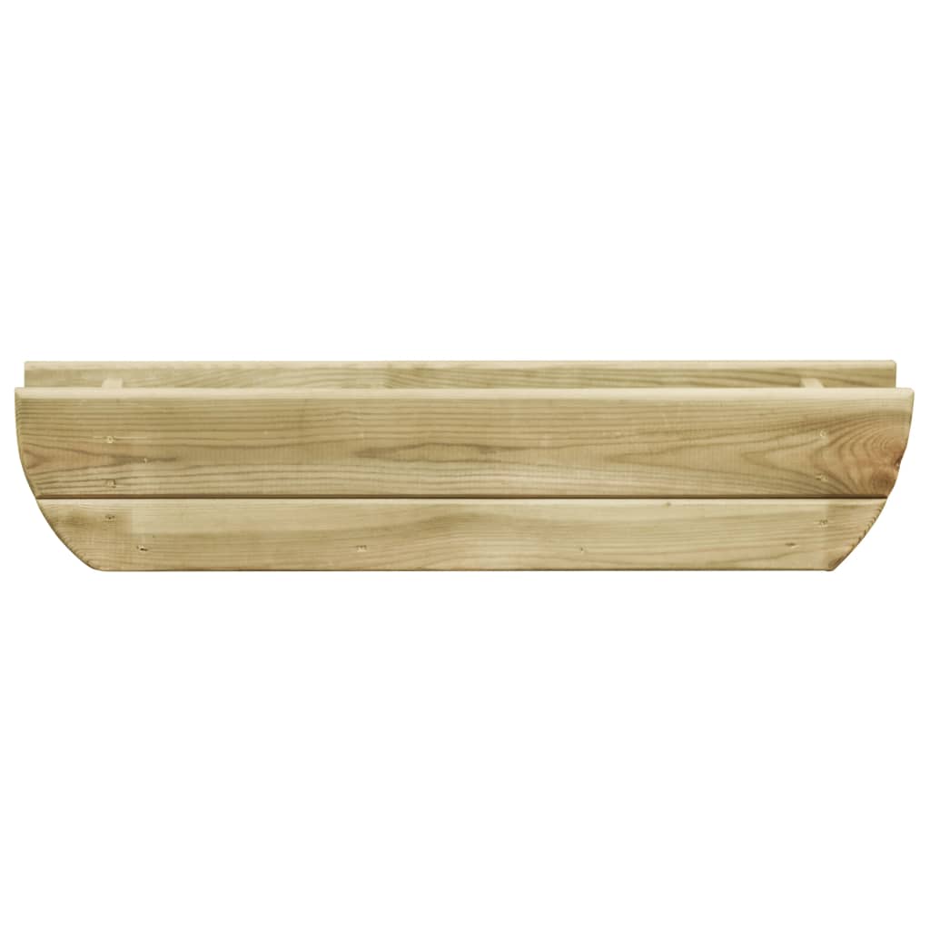 VidaXL Plantenbak 80x16x16 cm geimpregneerd groenhout