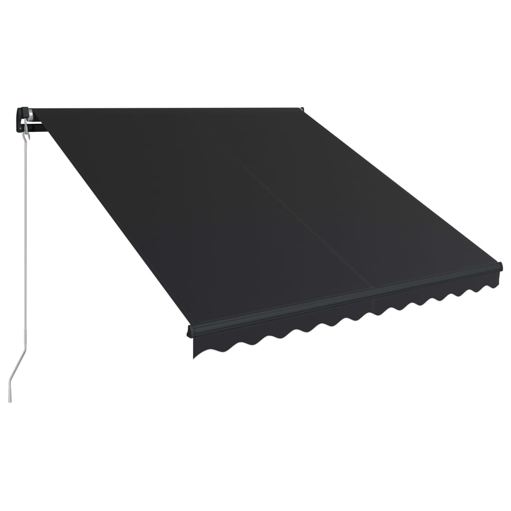 Vidaxl luifel handmatig uittrekbaar 300x250 cm antraciet