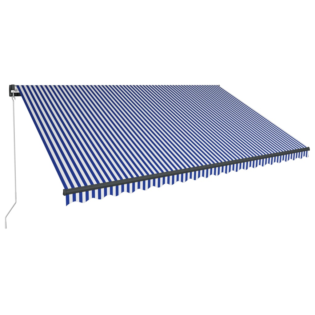 VidaXL Luifel handmatig uittrekbaar met LED 500x300 cm