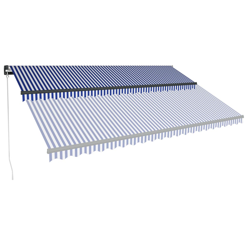 VidaXL Luifel handmatig uittrekbaar met LED 500x300 cm