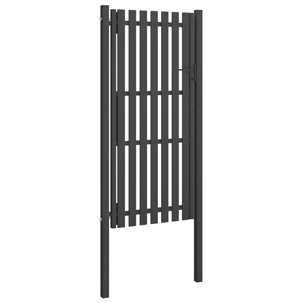VidaXL Poort 1x2,5m staal antraciet