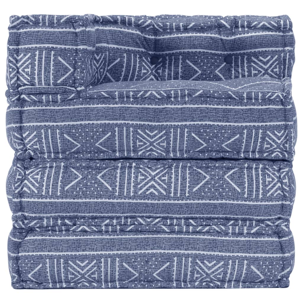 VidaXL Poef modulaire stof indigo