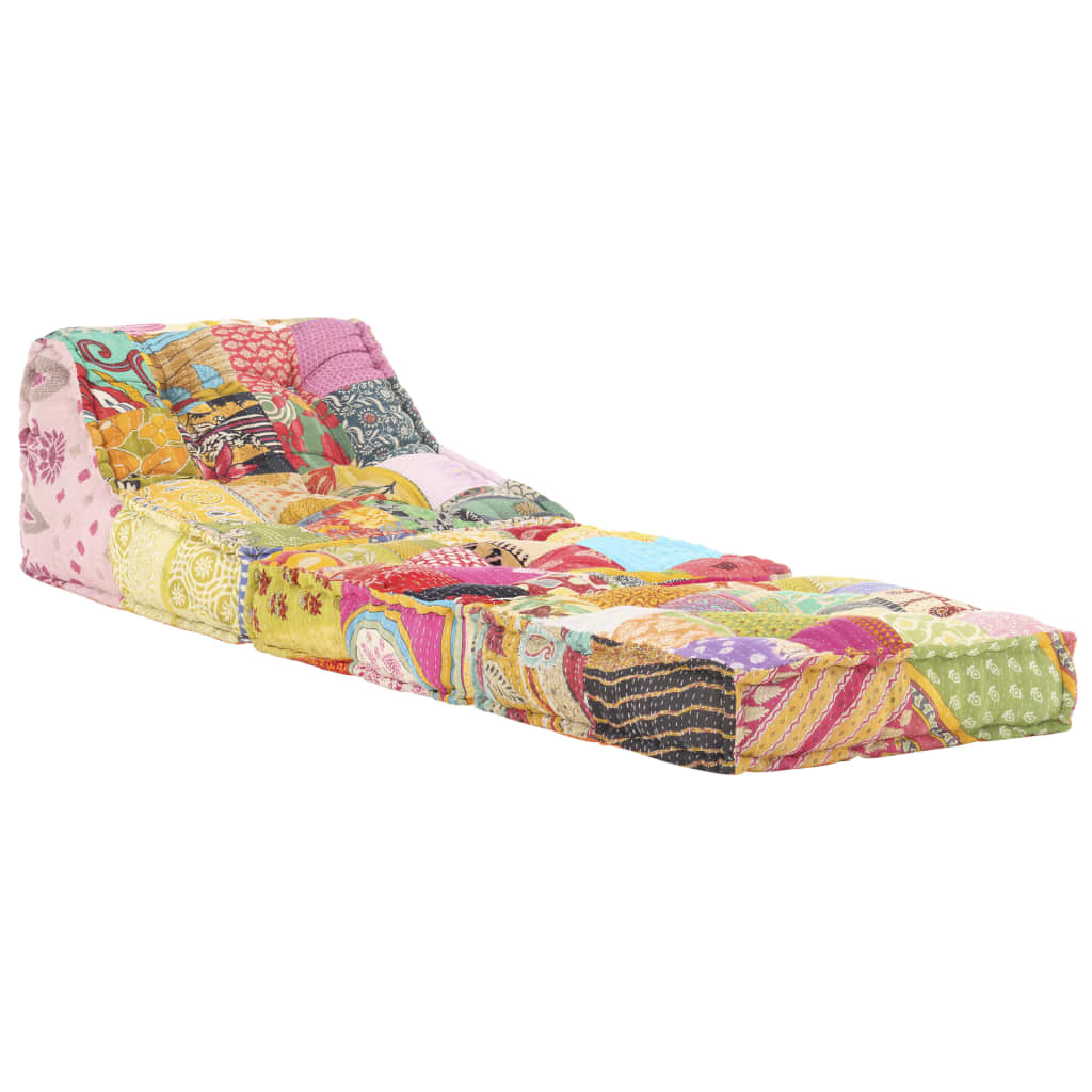 VidaXL Poef modulaire stof patchwork