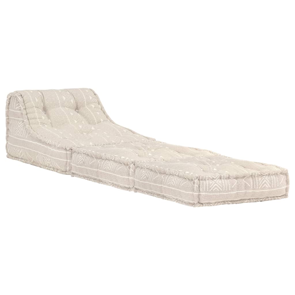 VidaXL Poef modulaire stof beige