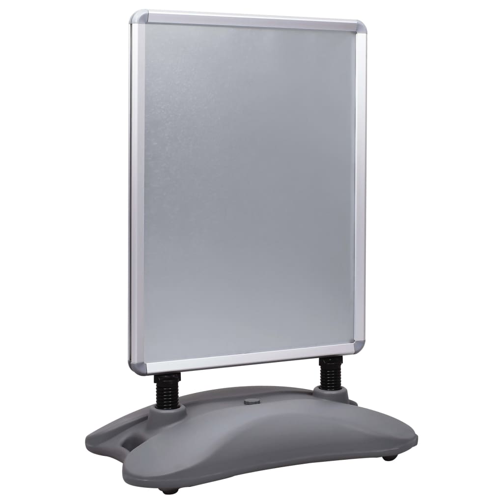 Vidaxl posterstandaard a1 waterdichte aluminiumlegering grijs