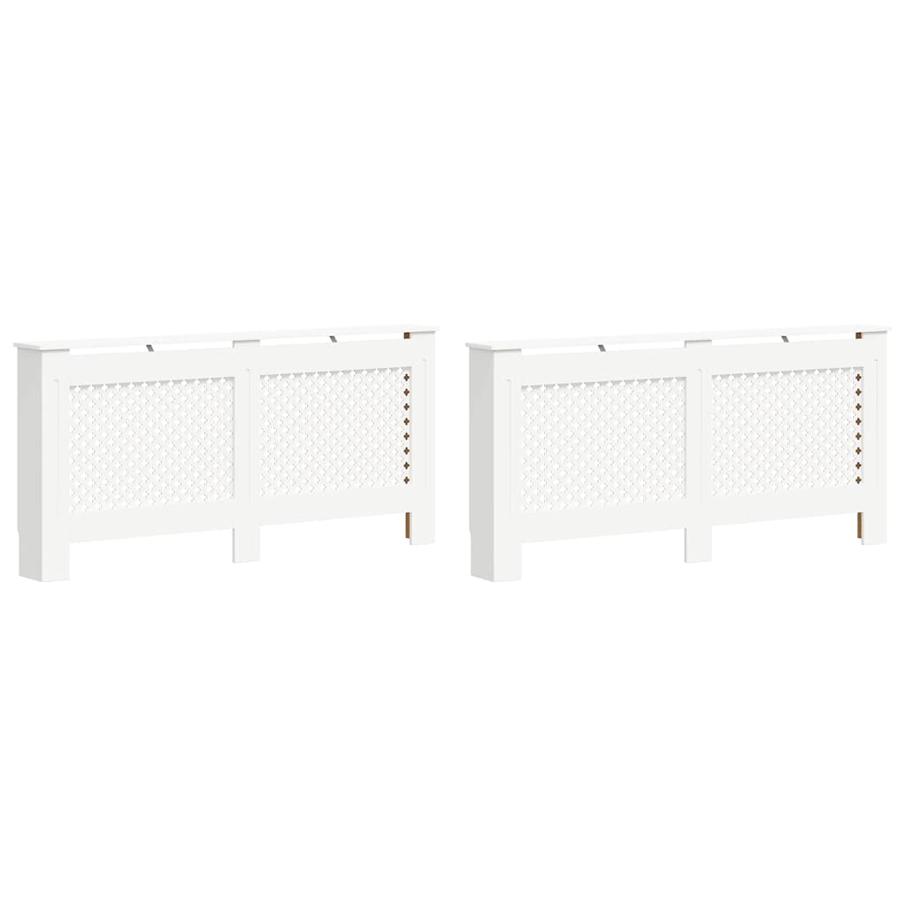 VidaXL Radiatorombouw 2 st 172x19x81,5 cm MDF wit