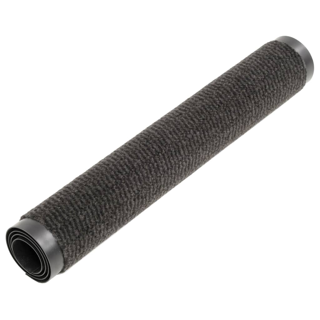Vidaxl droogloopmatten 2 st rechthoekig getuft 90x150 cm zwart