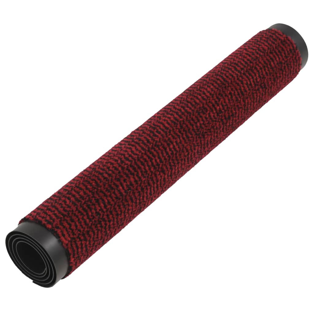 Vidaxl droogloopmatten 2 st rechthoekig getuft 90x150 cm rood