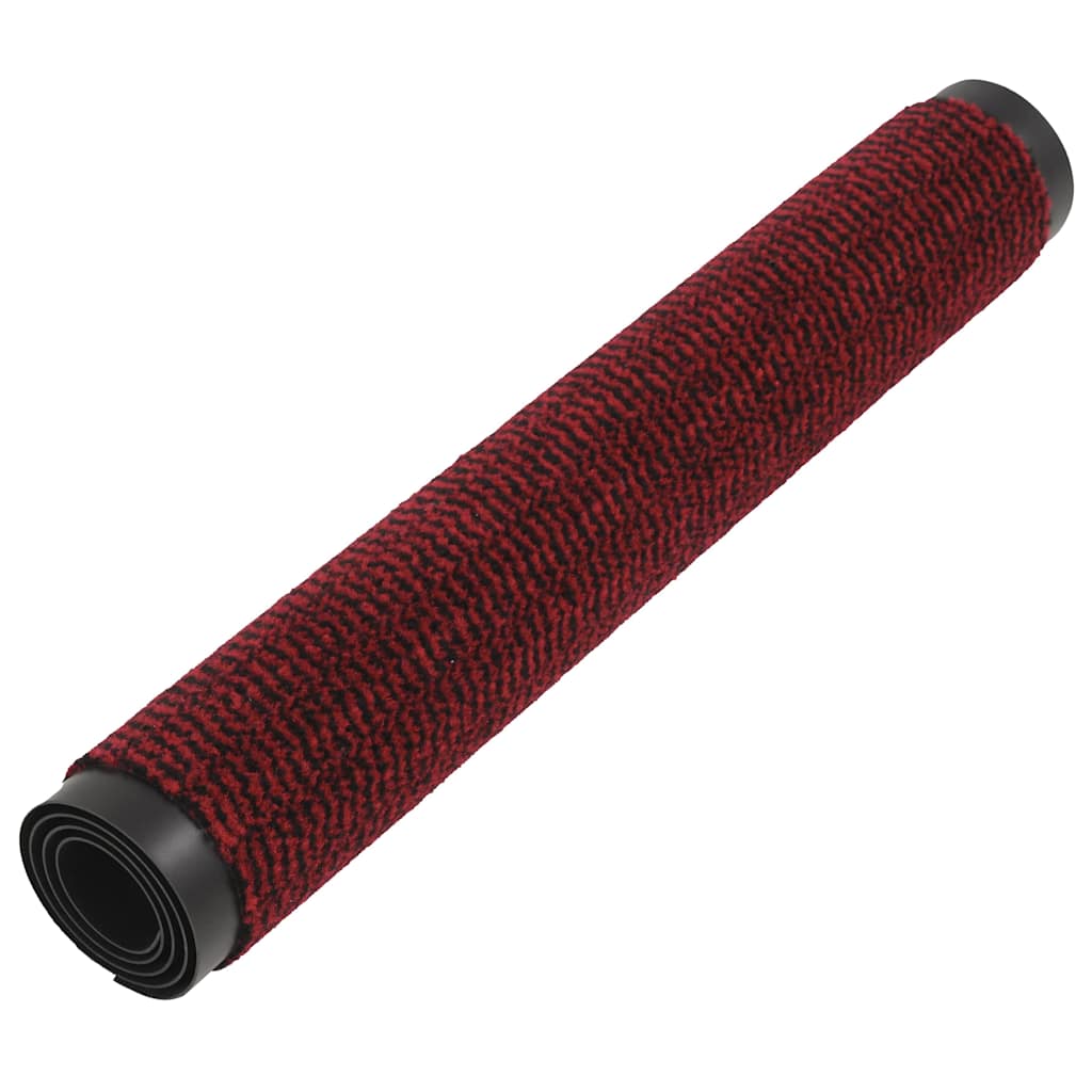 Vidaxl droogloopmatten 2 st rechthoekig getuft 120x180 cm rood