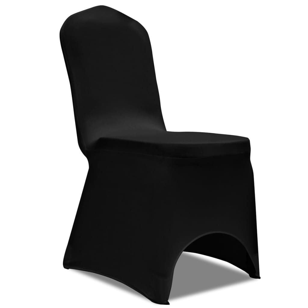 Vidaxl stoelhoezen stretch 24 st zwart