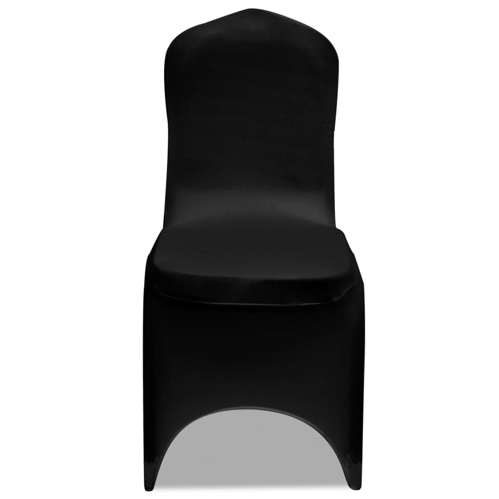 Vidaxl stoelhoezen stretch 24 st zwart