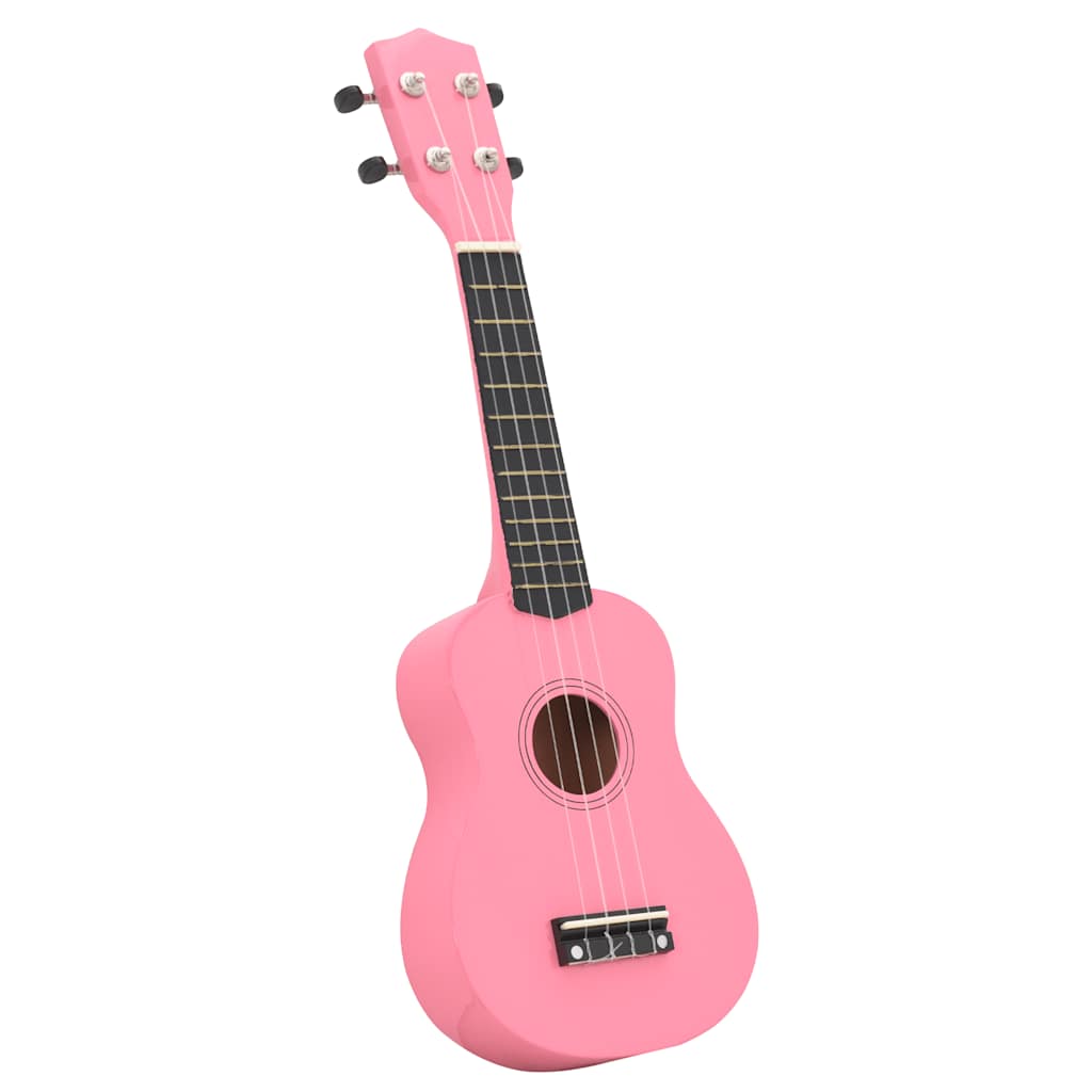 Vidaxl ukeleleset met tas voor kinderen sopraan 21'' roze