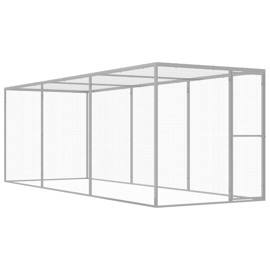 VidaXL Kattenkooi 4,5x1,5x1,5m gegalvaniseerd staal
