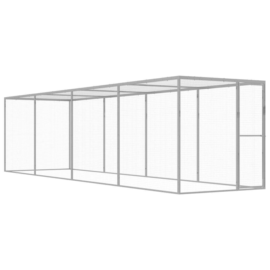VidaXL Kattenkooi 6x1,5x1,5m gegalvaniseerd staal