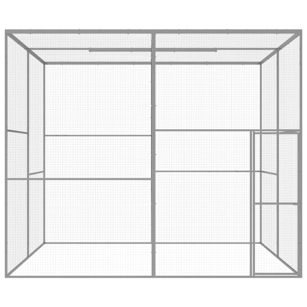 VidaXL Kattenkooi 3x3x2,5m gegalvaniseerd staal