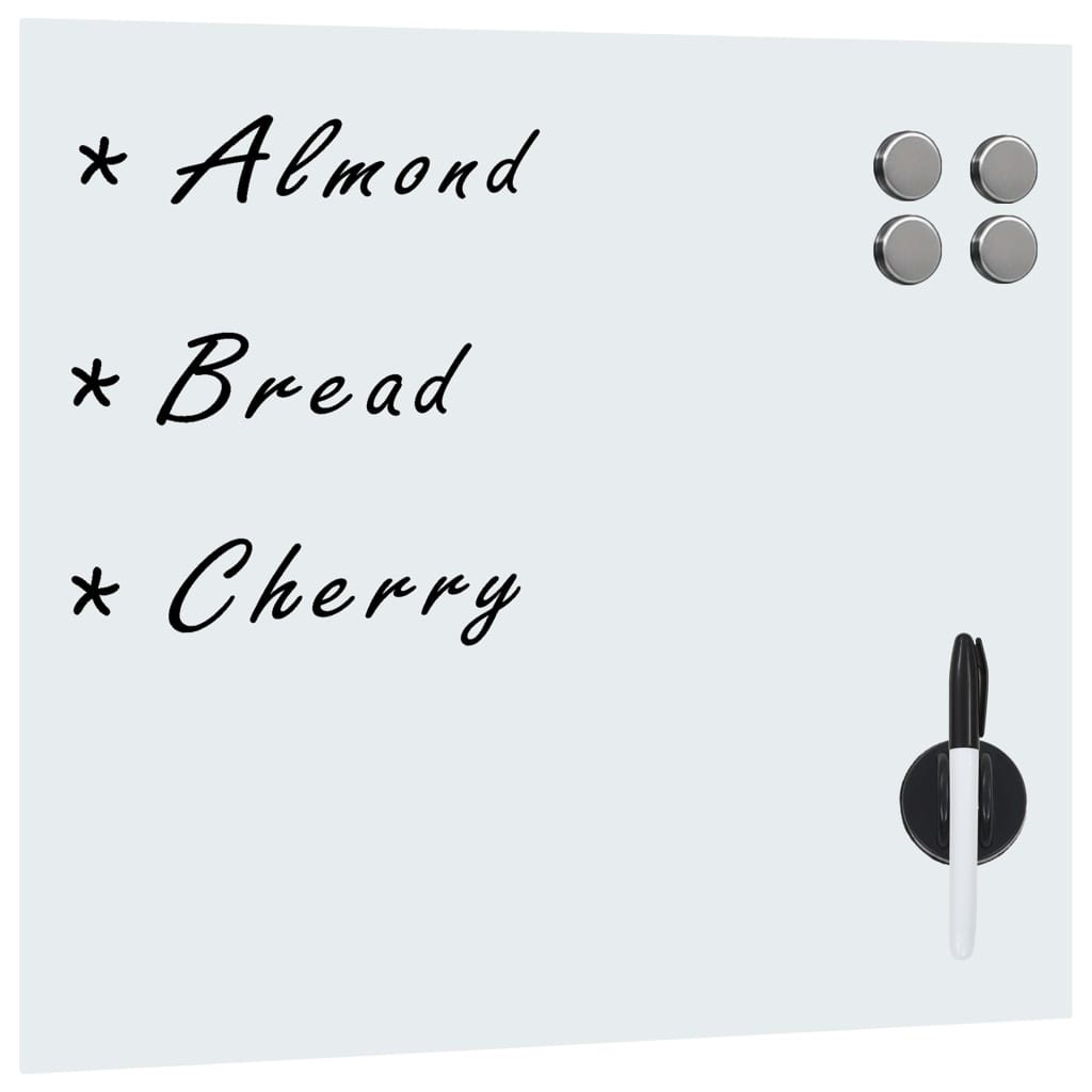 VidaXL Magneetbord voor aan de toverstaf 40x40 cm glas