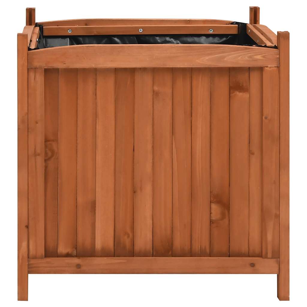 Vidaxl plantenbakken 2 st 50x50x50 cm vuurhout