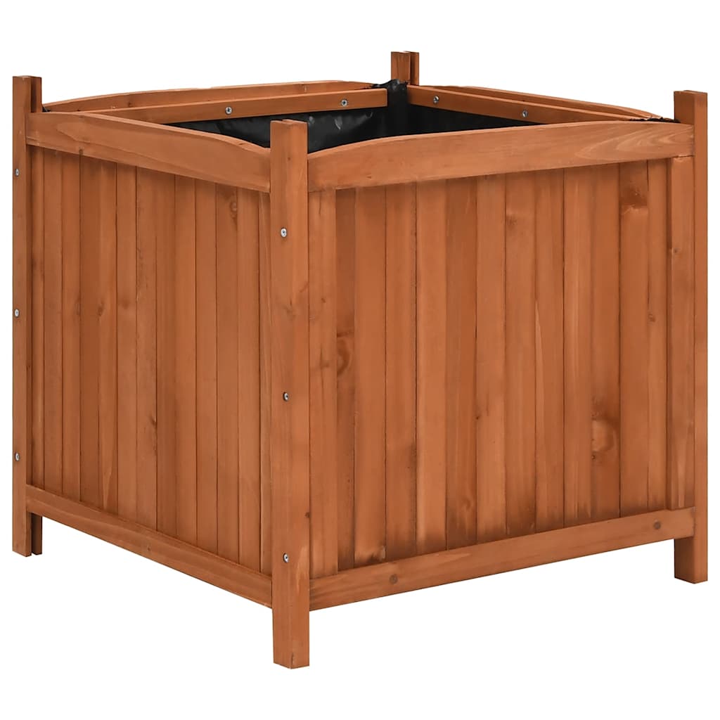 Vidaxl plantenbakken 2 st 50x50x50 cm vuurhout